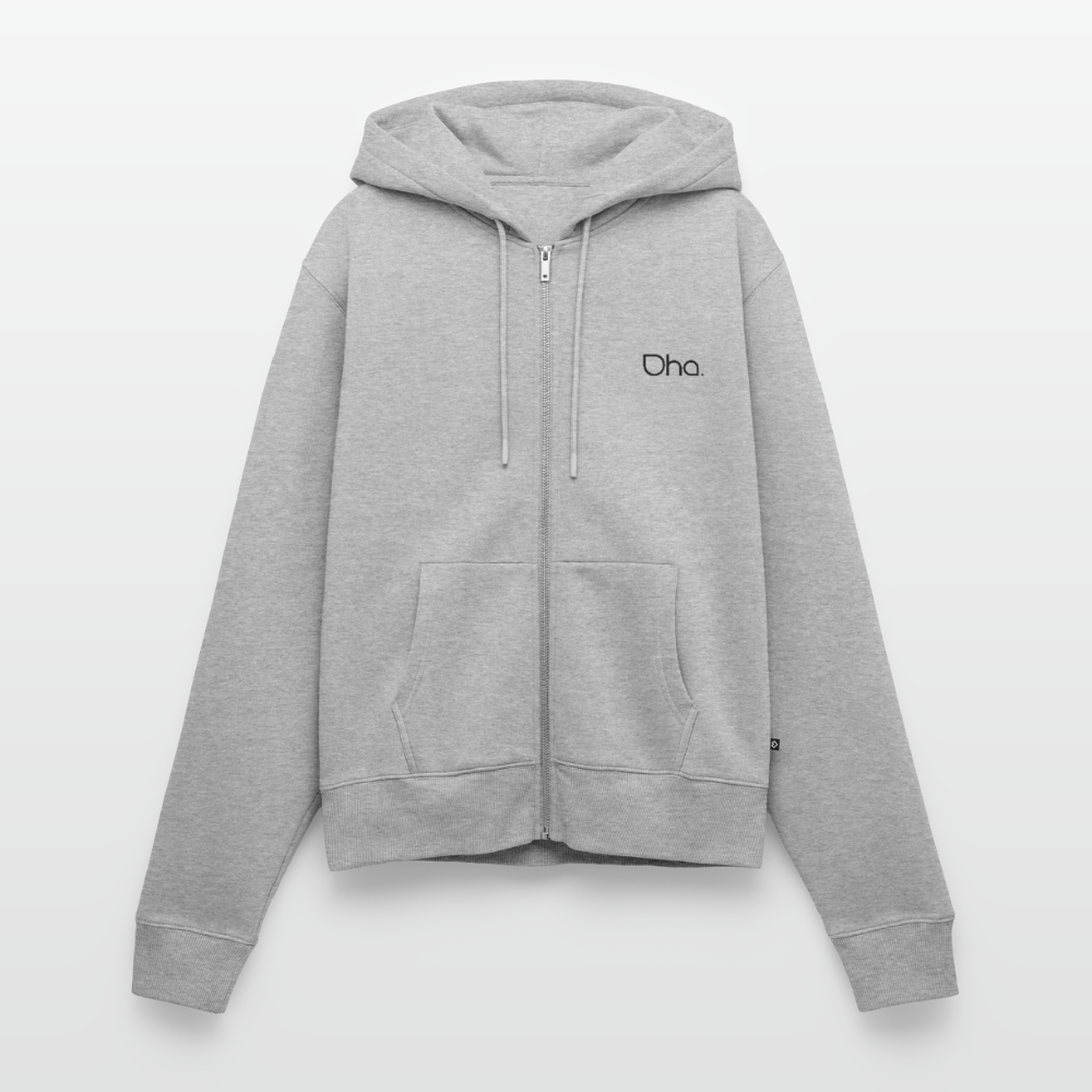 Oha Damen Premium Kapuzenjacke - Grau meliert