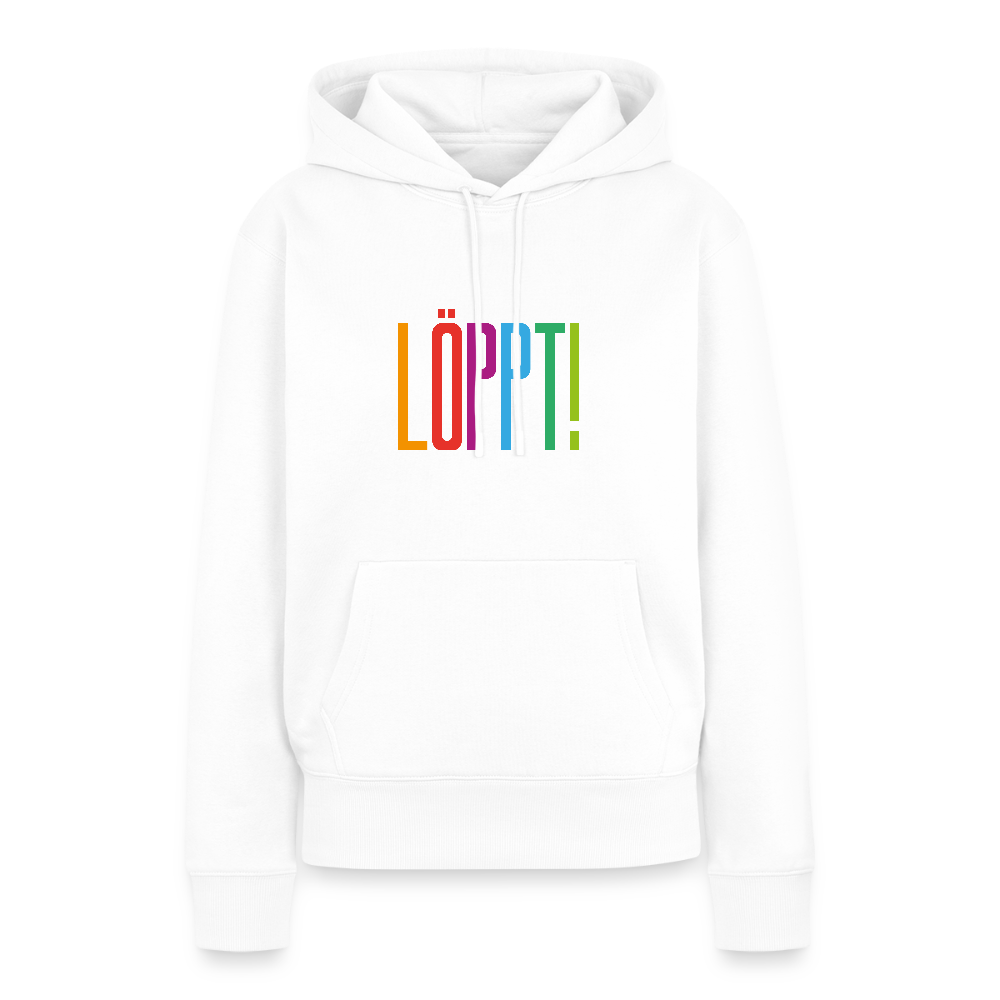 Damen Premium Hoodie - Löppt! - Weiß