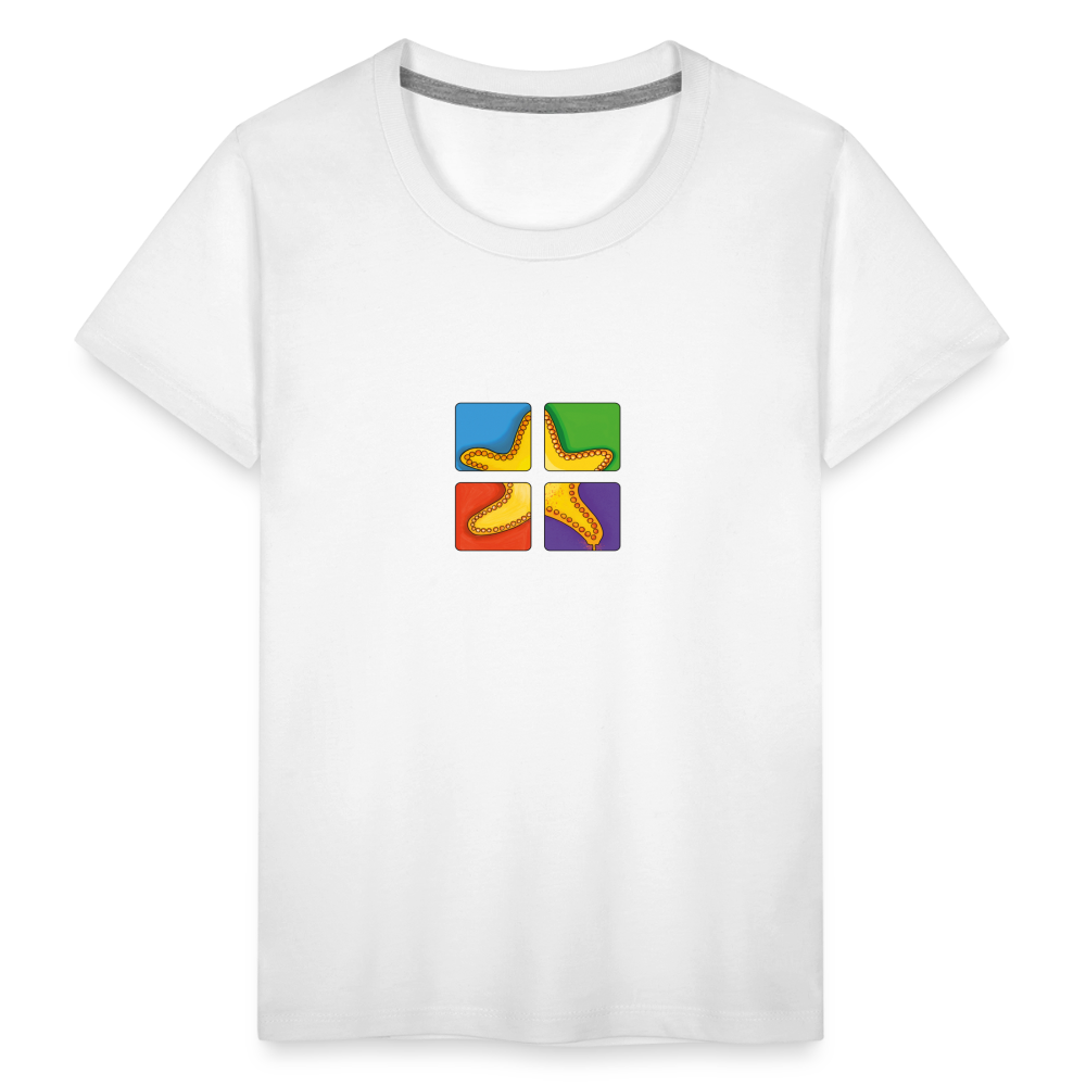 Kinder Premium T-Shirt - Seestern - Weiß