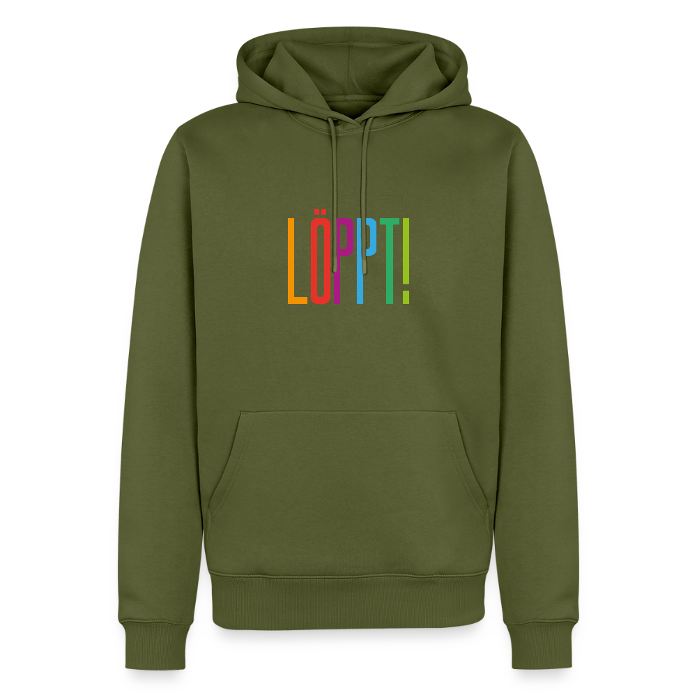 Herren Premium Hoodie - Löppt! - Khaki