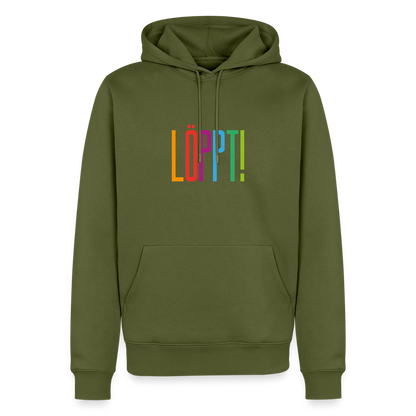 Herren Premium Hoodie - Löppt! - Khaki