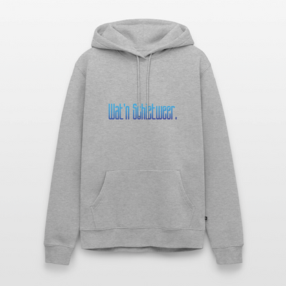 Herren Premium Hoodie - wat'n Schietweer - Grau meliert