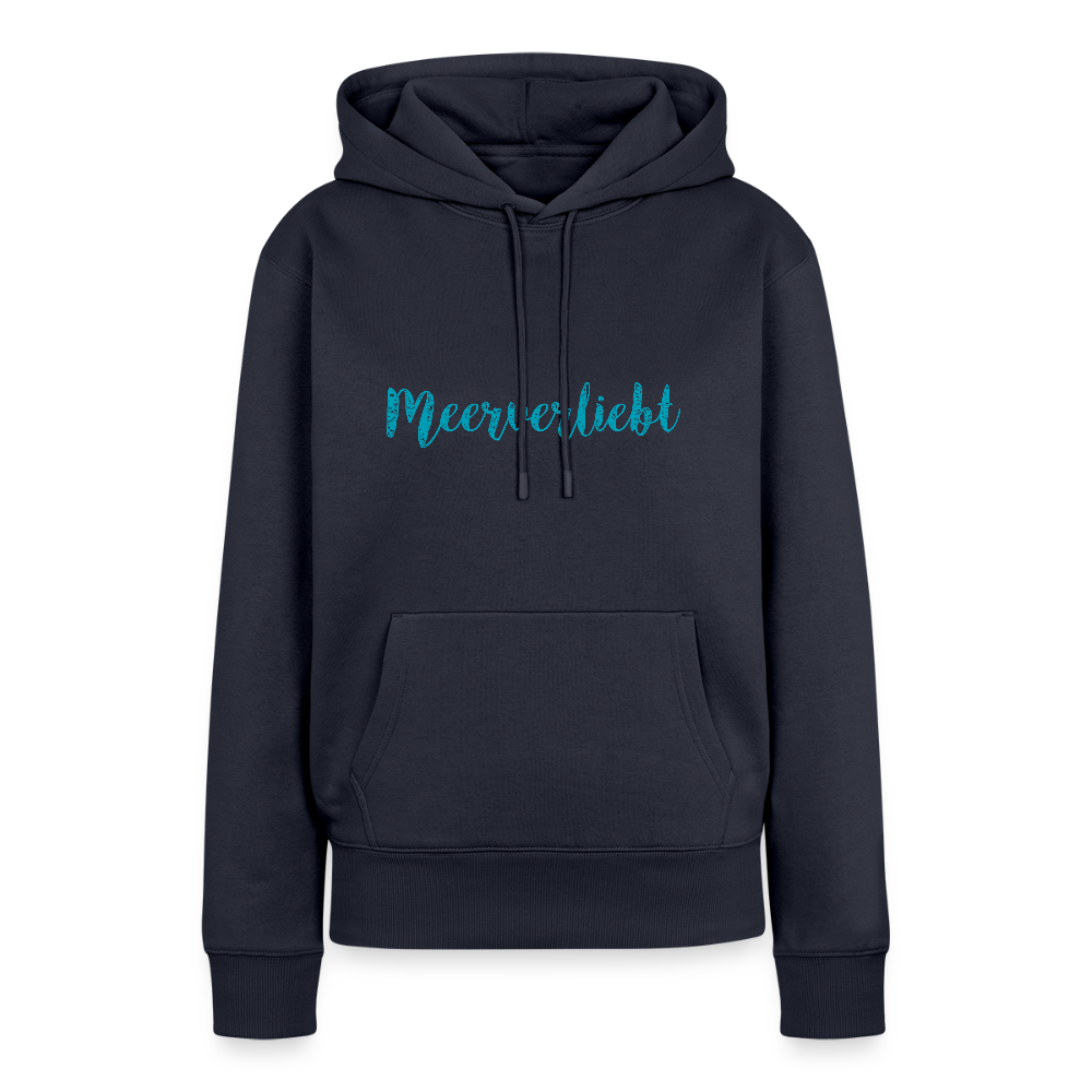 Damen Premium Hoodie - Meerverliebt - Navy
