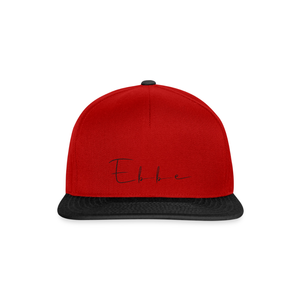 Ebbe - Snapback Cap - Rot/Schwarz