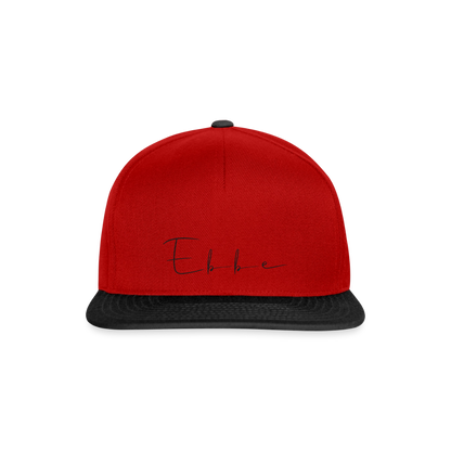Ebbe - Snapback Cap - Rot/Schwarz