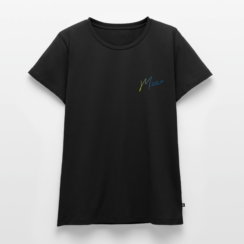Damen Premium Bio T-Shirt - Meer - Schwarz