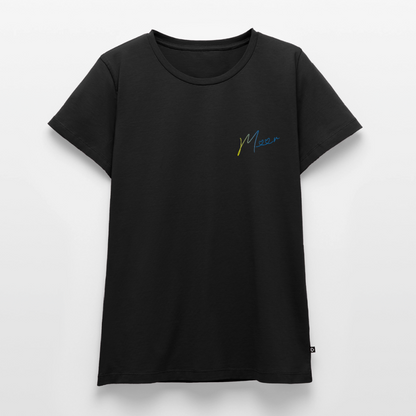 Damen Premium Bio T-Shirt - Meer - Schwarz