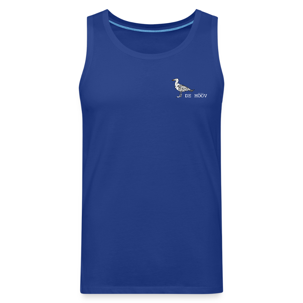 Männer Premium Tank Top - de Mööv (weiss) - Königsblau