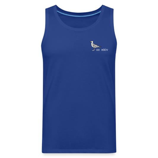 Männer Premium Tank Top - de Mööv (weiss) - Königsblau