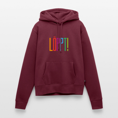 Damen Premium Hoodie - Löppt! - Burgunderrot