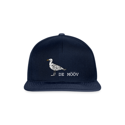 Snapback Cap - de Mööv (weiss) - Navy/Navy