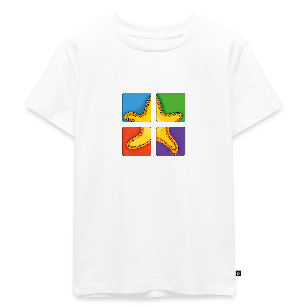 Kinder Premium T-Shirt - Seestern - Weiß