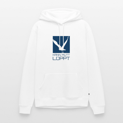 Herren Premium Hoodie - kann, mutt, löppt - Weiß