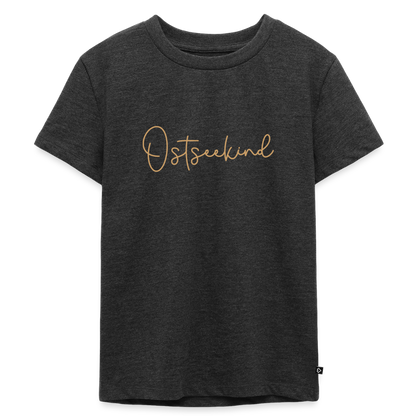 Kinder Premium T-Shirt "Ostseekind" - Anthrazit meliert