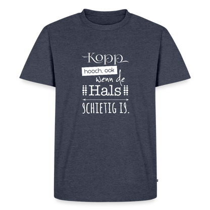 Herren Premium Bio T-Shirt - Kopp hooch - Jeansblau 