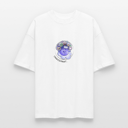 Unisex Oversized Bio T-Shirt - Schaf ungezähmt - Weiß