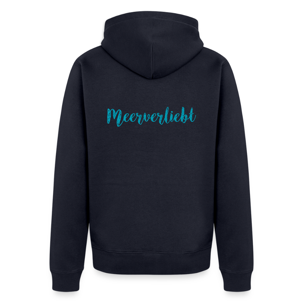 Herren Premium Kapuzenjacke - Meerverliebt - Navy