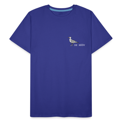 Männer Premium Bio T-Shirt - de mövv (weiss) - Königsblau