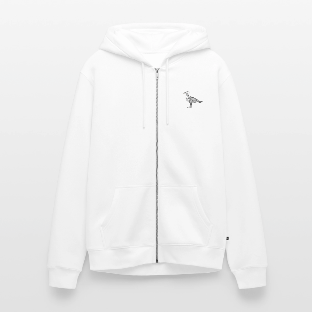 Möwe - Herren Premium Kapuzenjacke - Weiß