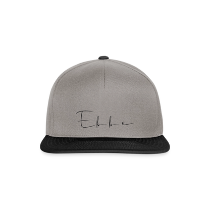 Ebbe - Snapback Cap - Graphit/Schwarz