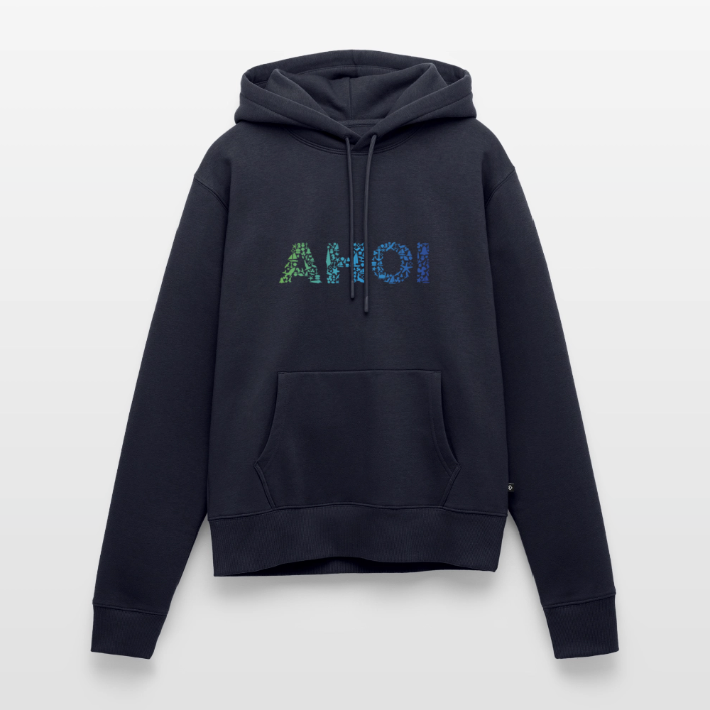 Damen Premium Hoodie - Ahoi doodles - Navy