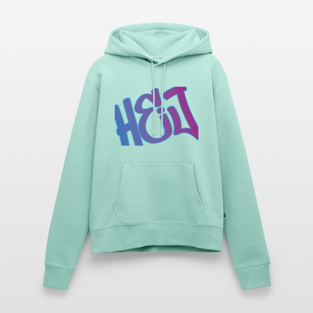Damen Premium Hoodie - Hej - Mint 