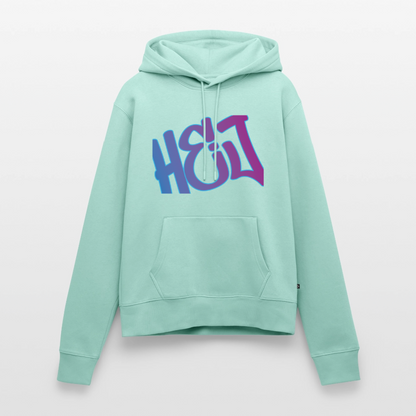 Damen Premium Hoodie - Hej - Mint 