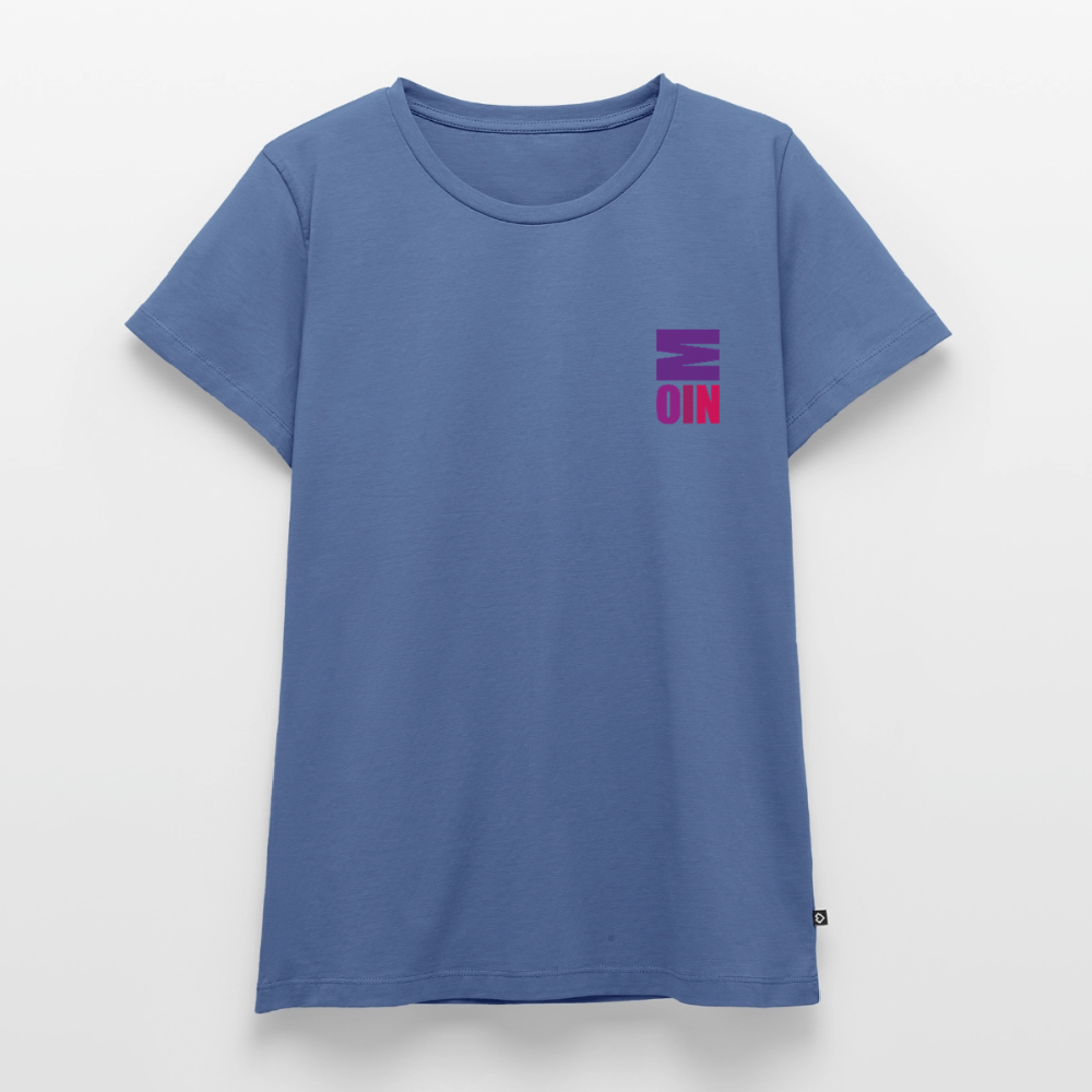 Damen Premium Bio T-Shirt - Moin - Taubenblau