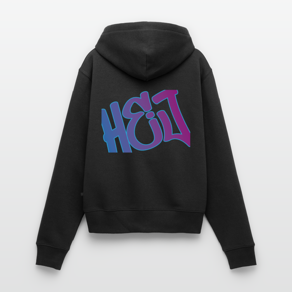 Damen Premium Kapuzenjacke - Hej - Schwarz