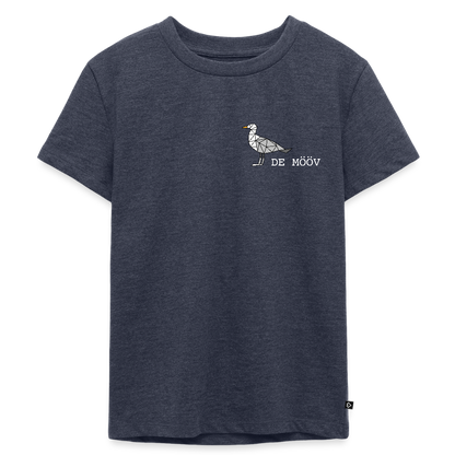 Kinder Premium T-Shirt - de Mööv (weiss) - Jeansblau 