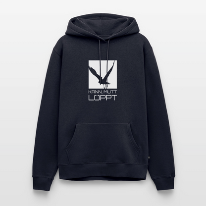 Herren Premium Hoodie - kann, mutt, löppt - Navy
