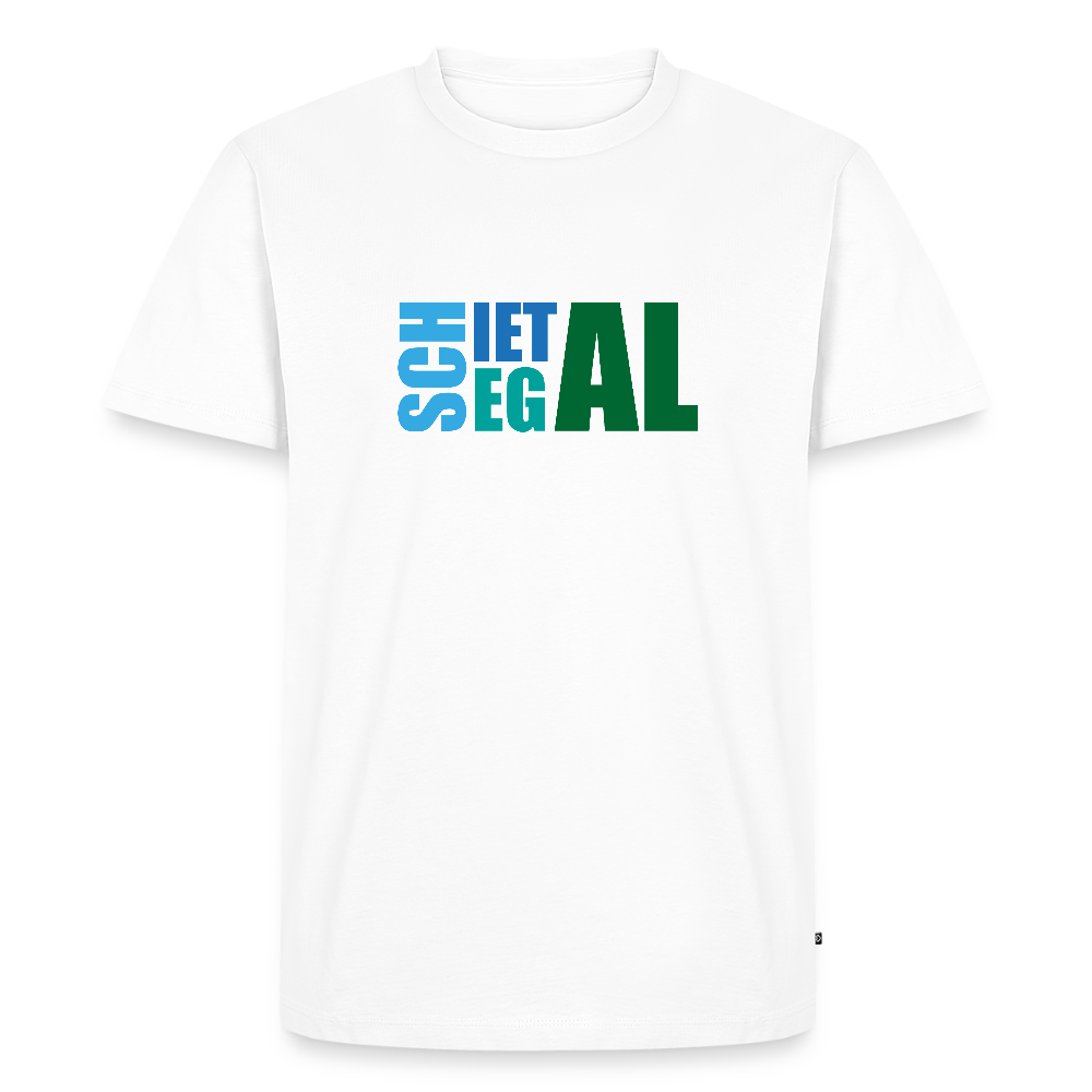 Herren Premium Bio T-Shirt - Schietegal - Weiß