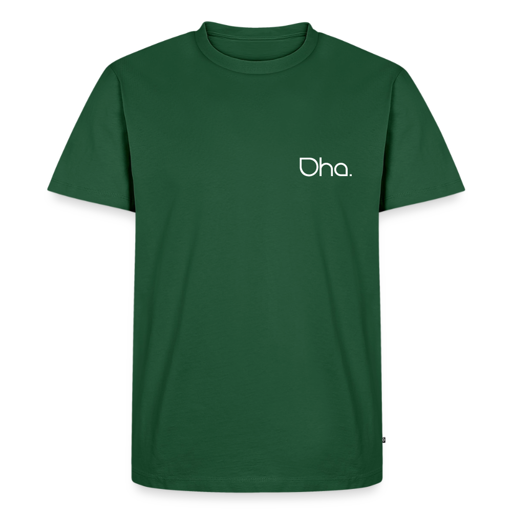 Oha - Herren Premium T-Shirt (weiß) - Flaschengrün