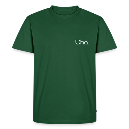 Oha - Herren Premium T-Shirt (weiß) - Flaschengrün