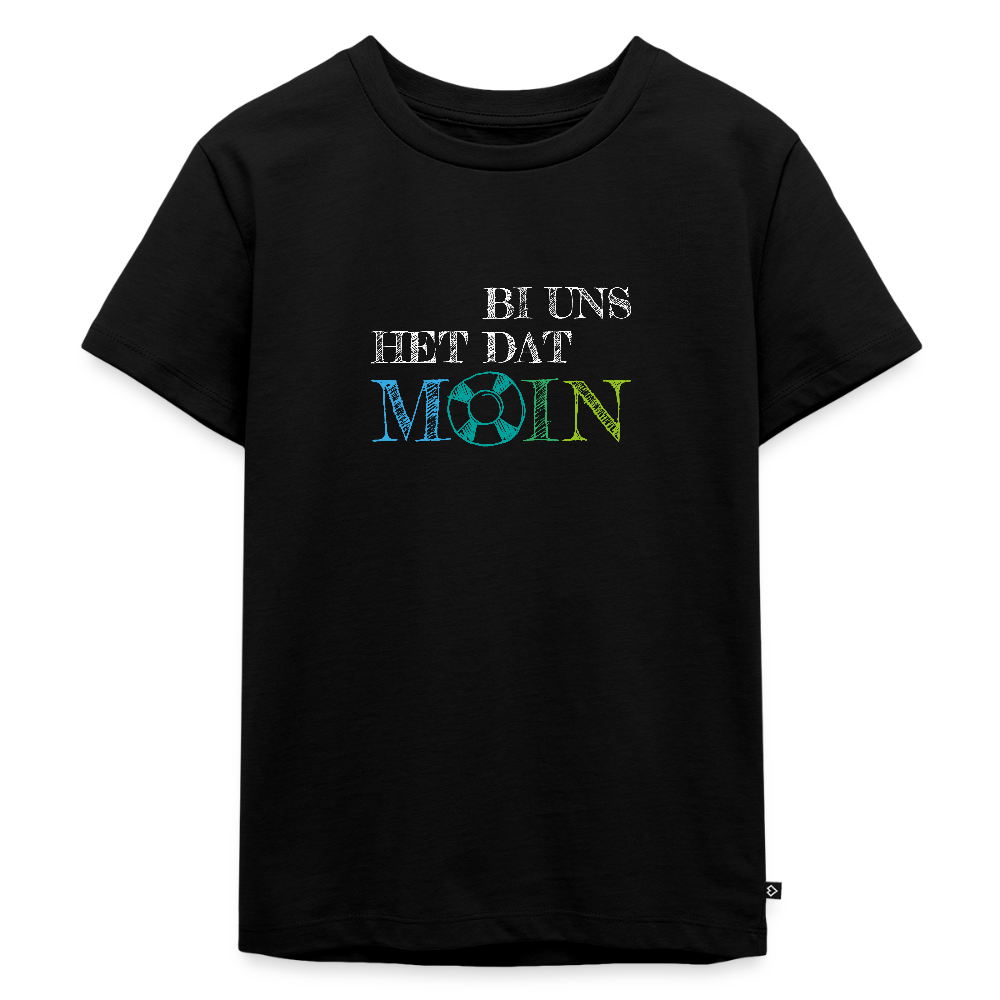 Kinder Premium T-Shirt - Bi uns het dat Moin (weiss) - Schwarz