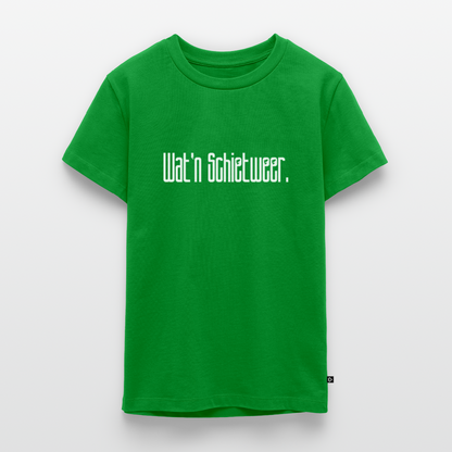 Teenager Premium T-Shirt - wat'n Schietweer (weiss) - Grün
