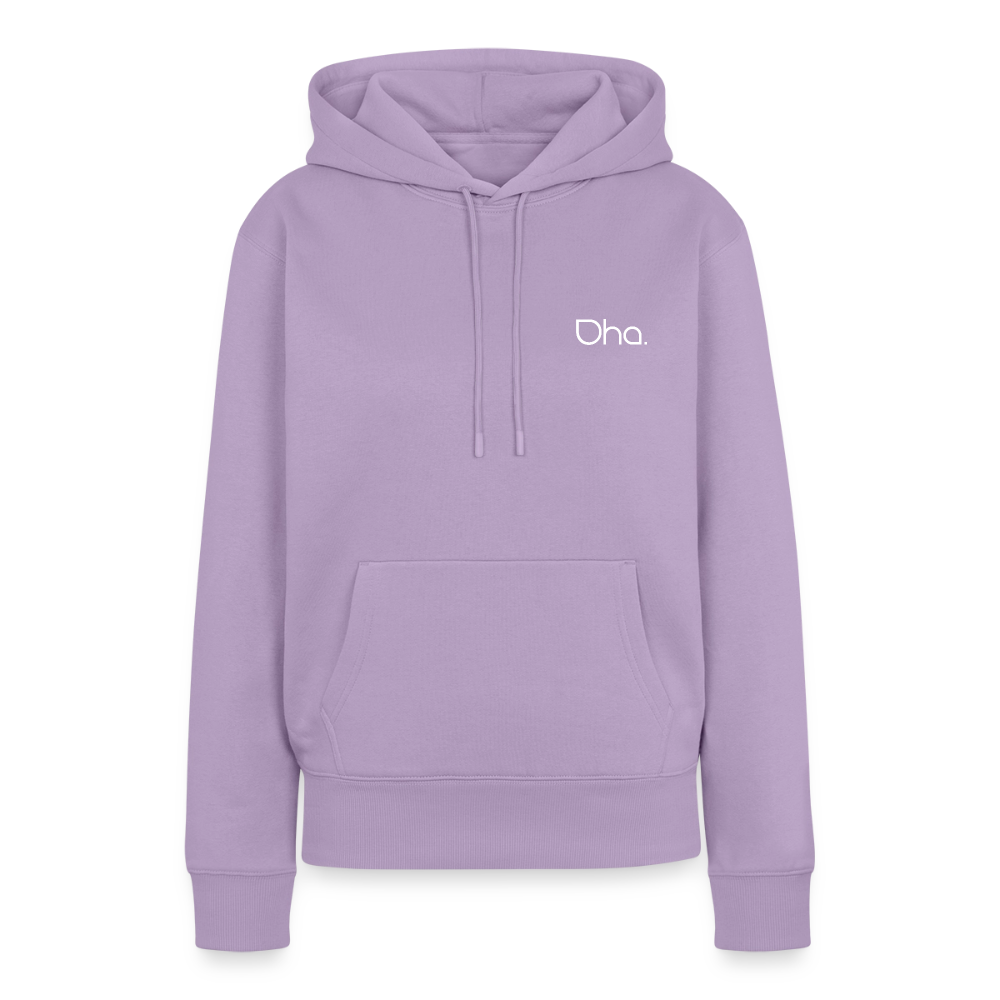 Oha (weiß) - Damen Premium Hoodie - Lavendel