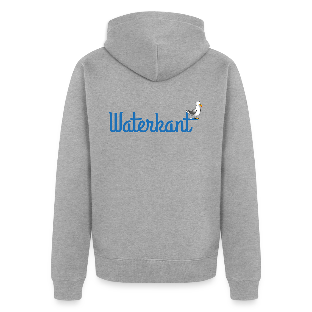 Herren Premium Kapuzenjacke - Waterkant - Grau meliert