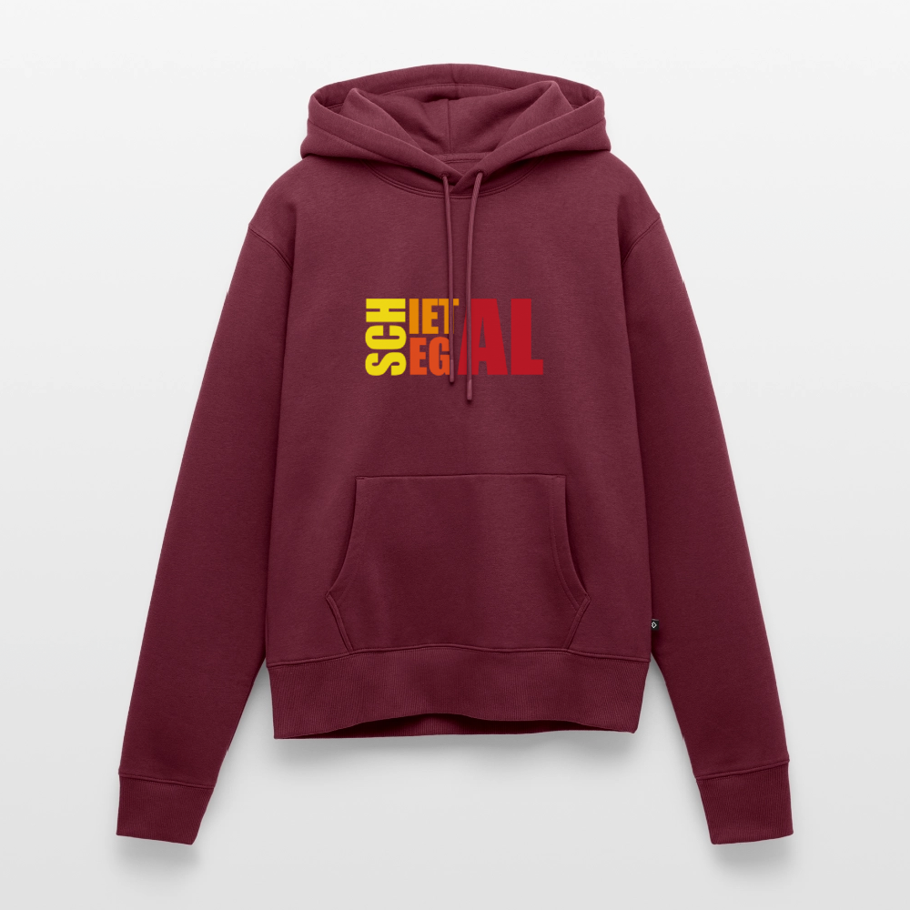 Damen Premium Hoodie - Schietegal - Burgunderrot