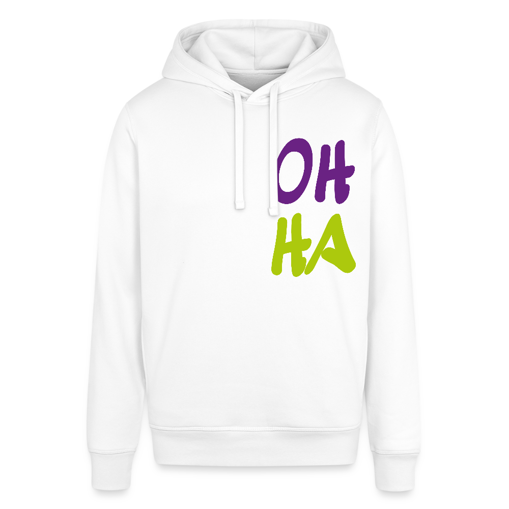 Unisex Bio-Hoodie von - Oh ha - Weiß