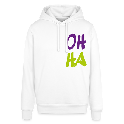 Unisex Bio-Hoodie von - Oh ha - Weiß