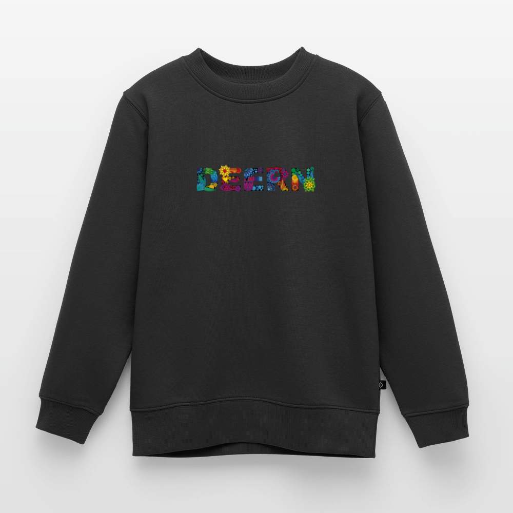 Kinder Premium Pullover - Deern - Schwarz