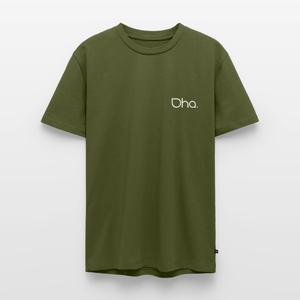 Oha - Herren Premium T-Shirt (weiß) - Khaki