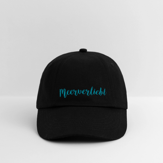 Baseballkappe - Meerverliebt - Schwarz/Schwarz