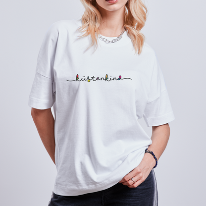 Unisex Oversize Bio-T-Shirt - Küstenkind - Weiß