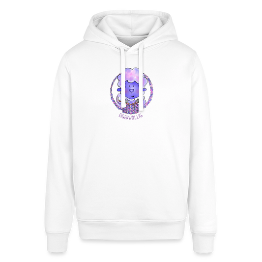 Unisex Bio-Hoodie - Eigenwollig - Weiß
