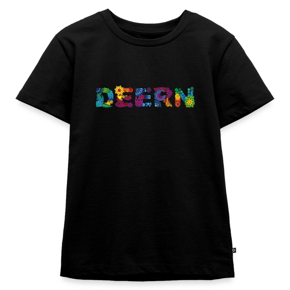 Kinder Premium T-Shirt - Deern - Schwarz