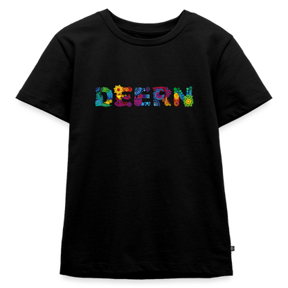 Kinder Premium T-Shirt - Deern - Schwarz