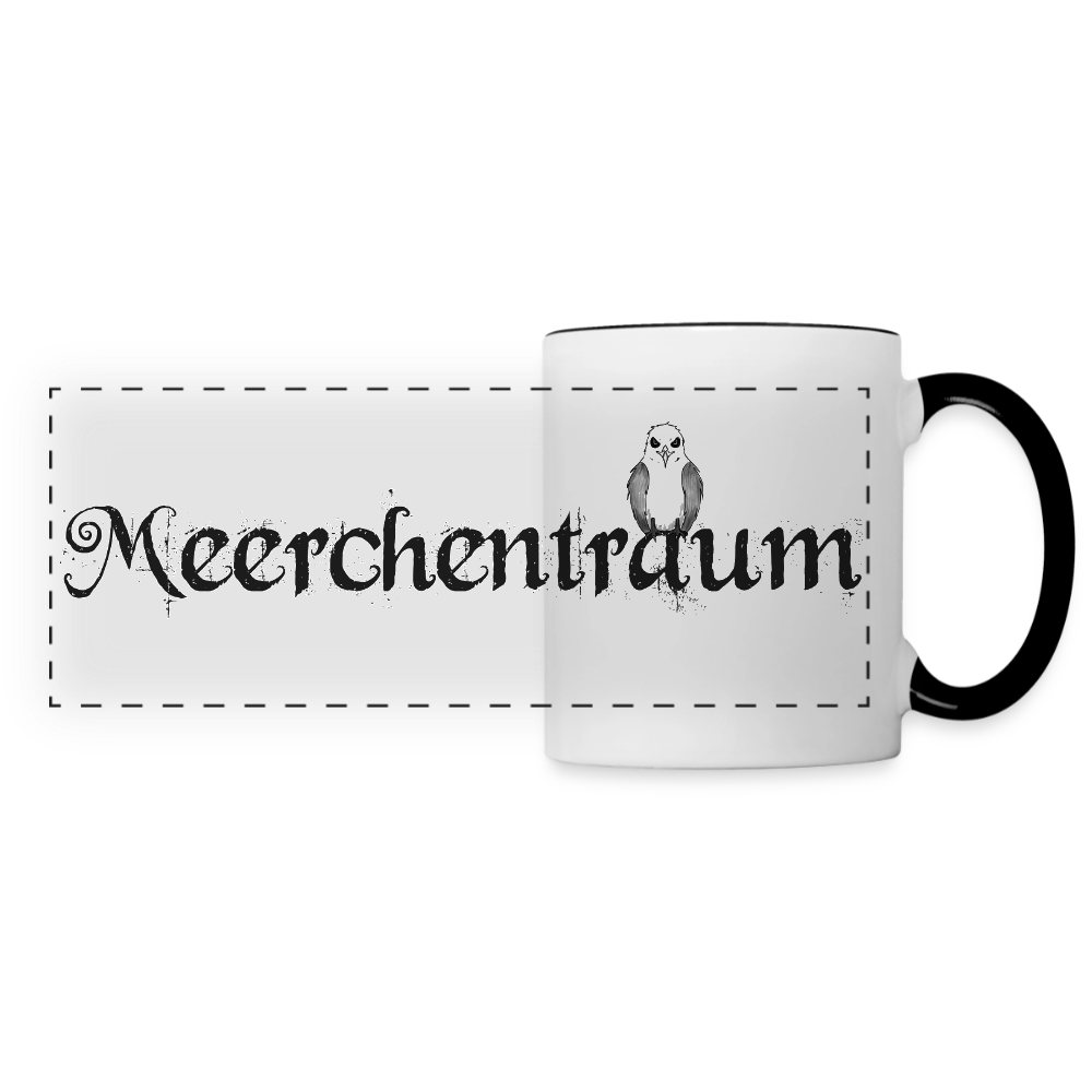 Merrchentraum - Panoramatasse - Weiß/Schwarz