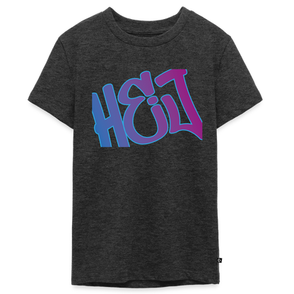 Teenager Premium T-Shirt "Hej" - Anthrazit meliert